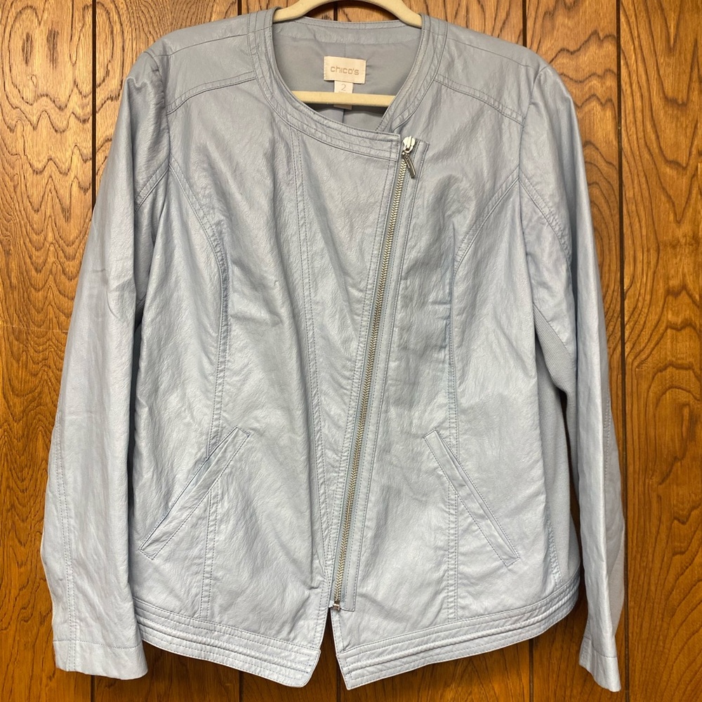 Chico’s size 2 light blue jacket